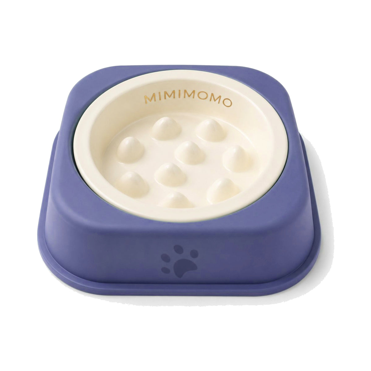 MIMIMOMO ceramic slow feeder bowl in Lavender Mist